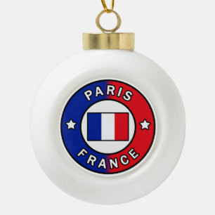 Paris Frankreich Keramik Kugel-Ornament