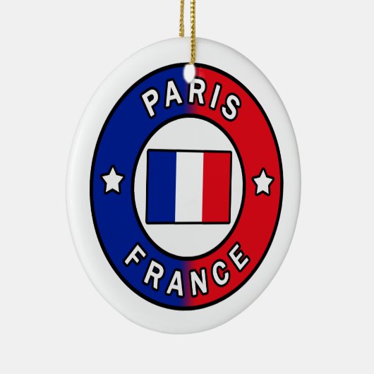 Paris Frankreich Keramik Ornament (Rechts)