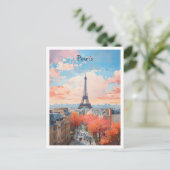 Paris Frankreich Kunst Reise Postkarte (Stehend Vorderseite)