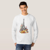 Paris Frankreich Langarm T-Shirt (Vorne ganz)
