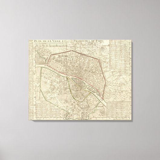 Paris Frankreich Leinwanddruck (Vorderseite)