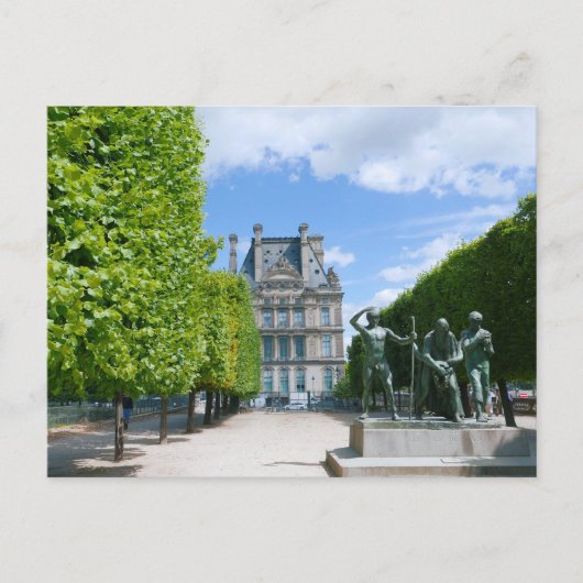 Paris. Frankreich. Louvre Postkarte (Vorderseite)