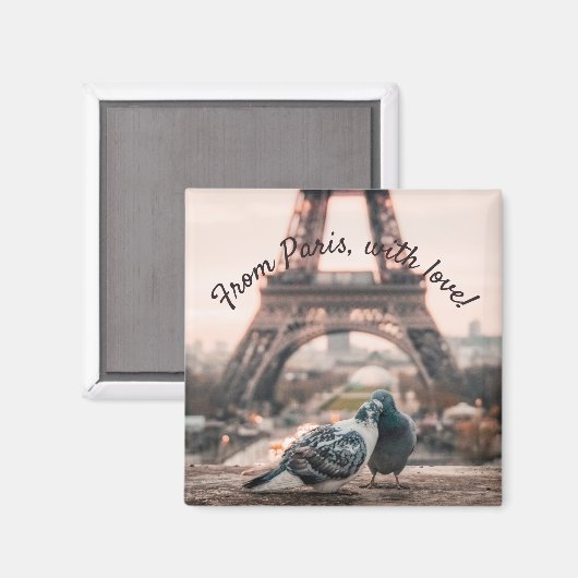 Paris, Frankreich Magnet (Vorderseite/Rückseite)