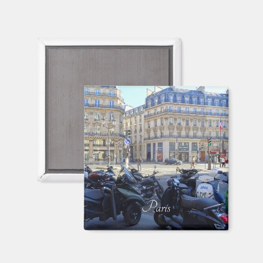 Paris, Frankreich Magnet (Vorderseite/Rückseite)