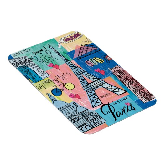 Paris, Frankreich Magnet (Rechte Seite)