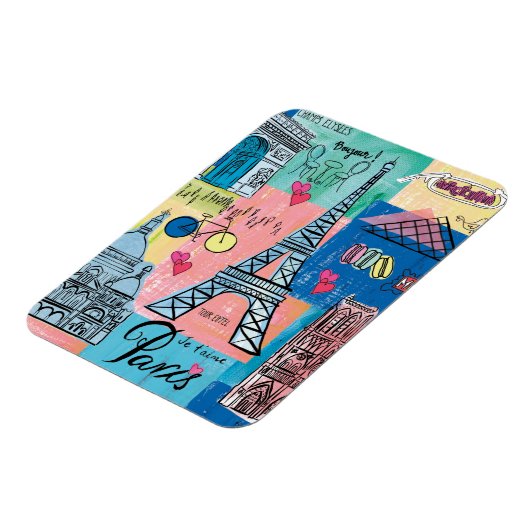 Paris, Frankreich Magnet (Linke Seite)