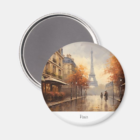 Paris Frankreich Magnet (Vorderseite/Rückseite)