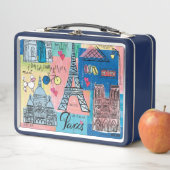  Paris, Frankreich Metall Brotdose (Beispiel)