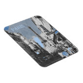 Paris, Frankreich mit einem Hauch von Blau Magnet (Rechte Seite)