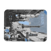 Paris, Frankreich mit einem Hauch von Blau Magnet (Horizontal)