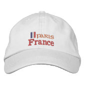 Paris & Frankreich Mode / Patriots der französisch Bestickte Baseballkappe (Vorderseite)