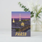 Paris Frankreich Moderne Stadt der Lichter Sehensw Postkarte (Stehend Vorderseite)