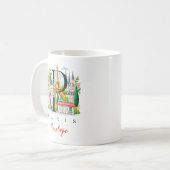 Paris Frankreich Monogramm Buchstabe P Personalisi Kaffeetasse (Vorderseite Links)