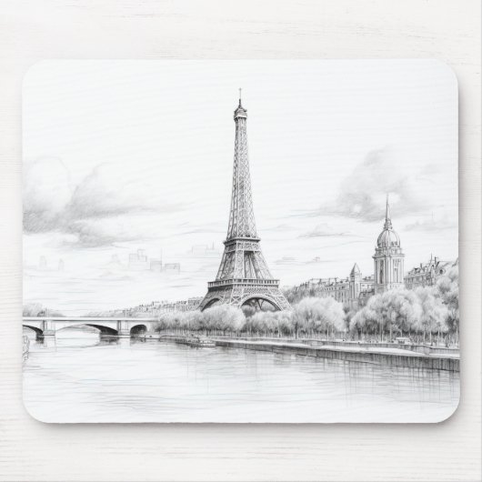 Paris Frankreich Mousepad (Vorne)