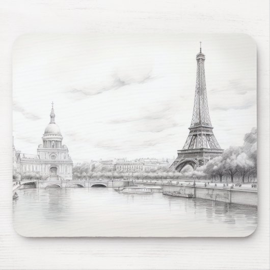 Paris Frankreich Mousepad (Vorne)