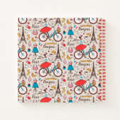 Paris-Frankreich-Muster Notizblock (Rückseite)