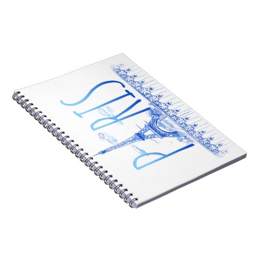 Paris, Frankreich Notebook Notizblock (Rechte Seite)