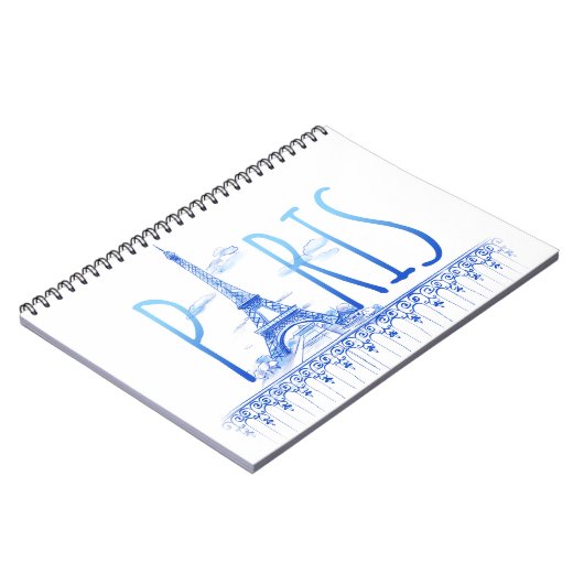 Paris, Frankreich Notebook Notizblock (Linke Seite)