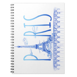 Paris, Frankreich Notebook Notizblock