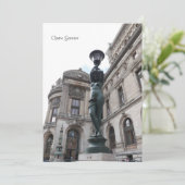 Paris. Frankreich. Palais Garnier Einladung (Stehend Vorderseite)