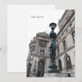 Paris. Frankreich. Palais Garnier Einladung (Vorne/Hinten)