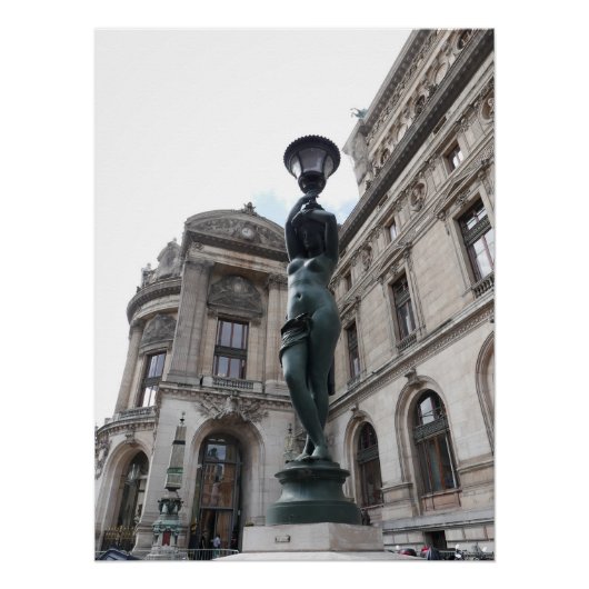 Paris. Frankreich. Palais Garnier Poster (Vorderseite)