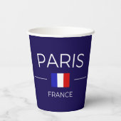 Paris Frankreich Pappbecher (Rückseite)