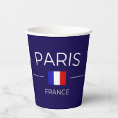 Paris Frankreich Pappbecher (Vorderseite)