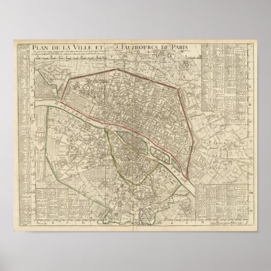 Paris Frankreich Poster (Vorne)