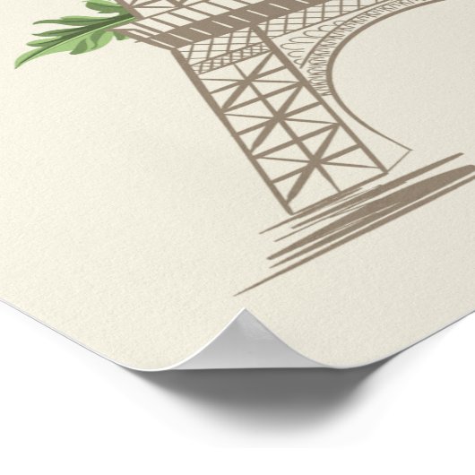 Paris-Frankreich-Poster Poster (Ecke)