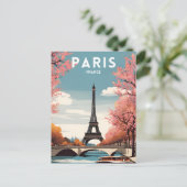 Paris Frankreich Postkarte (Stehend Vorderseite)