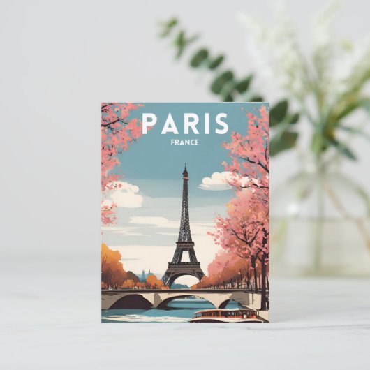 Paris Frankreich Postkarte (Stehend Vorderseite)