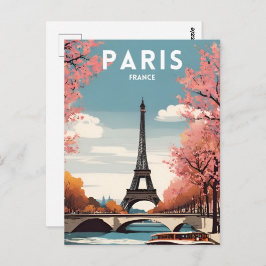 Paris Frankreich Postkarte (Vorne/Hinten)