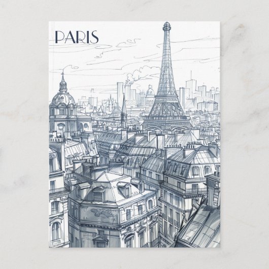 Paris Frankreich Postkarte (Vorderseite)