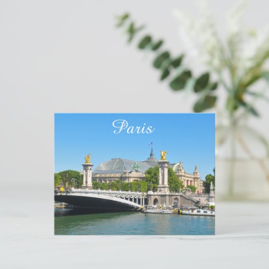Paris, Frankreich Postkarte (Stehend Vorderseite)
