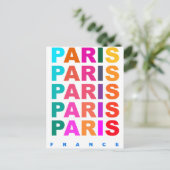 Paris Frankreich Postkarte (Stehend Vorderseite)
