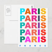 Paris Frankreich Postkarte (Vorne/Hinten)