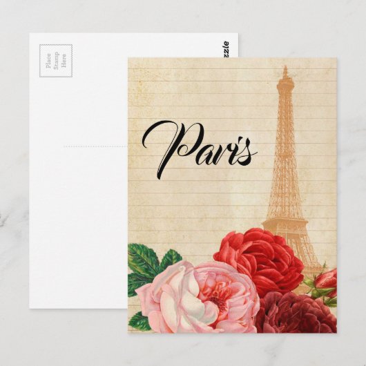 Paris Frankreich Postkarte (Vorne/Hinten)