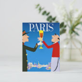 Paris Frankreich Postkarte (Stehend Vorderseite)