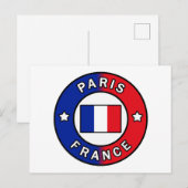 Paris Frankreich Postkarte (Vorne/Hinten)