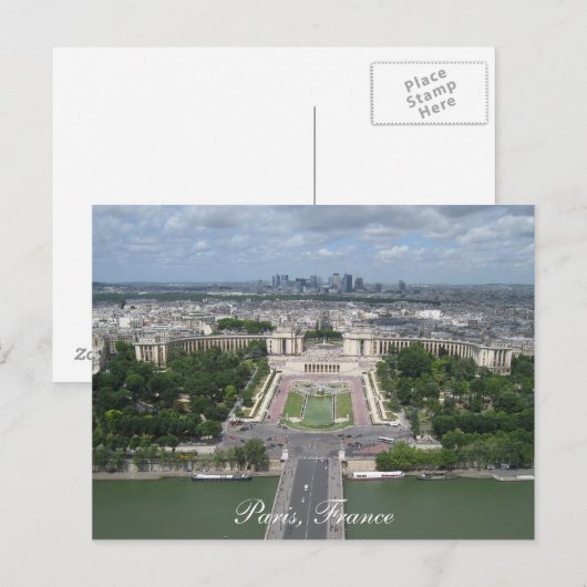 Paris, Frankreich Postkarte (Vorne/Hinten)