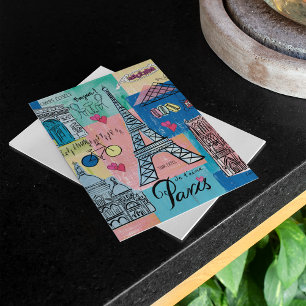 Paris, Frankreich Postkarte