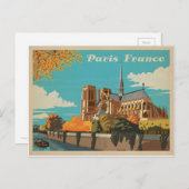 Paris, Frankreich Postkarte (Vorne/Hinten)