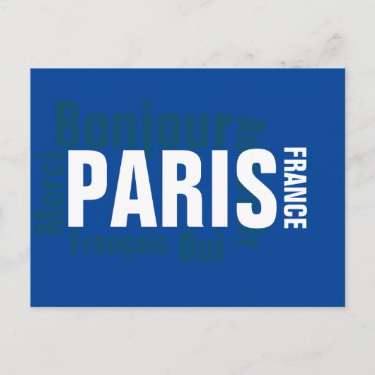 Paris, Frankreich Postkarte (Vorderseite)