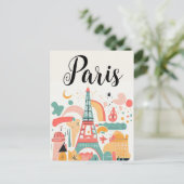 Paris Frankreich Postkarte (Stehend Vorderseite)