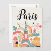 Paris Frankreich Postkarte (Vorne/Hinten)