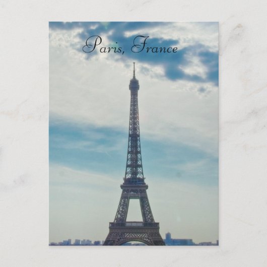 Paris, Frankreich - Postkarte des Eiffelturms (Vorderseite)