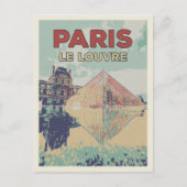 Paris-Frankreich-Pyramide des Louvre Postkarte (Vorderseite)