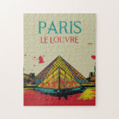 Paris-Frankreich-Pyramide des Louvre Puzzle (Vertikal)