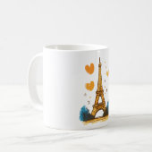 Paris Frankreich Reise Kaffeetasse (Vorderseite Links)